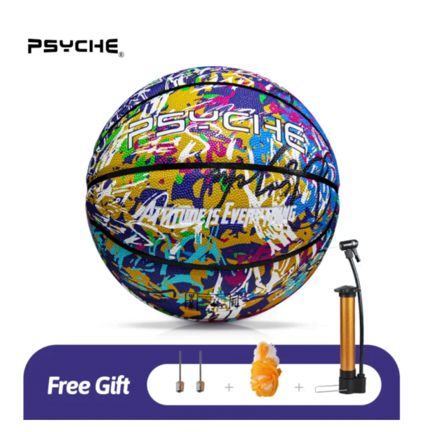 Psyche Original Basketball Ball Official Size 7 PU Authentic Street Game Match Ball Indoor Outdoor 29.5" Bola Basketball