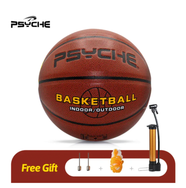 Psyche Original Basketball Ball Official Size 7 PU Authentic Street Game Match Ball Indoor Outdoor 29.5" Bola Basketball