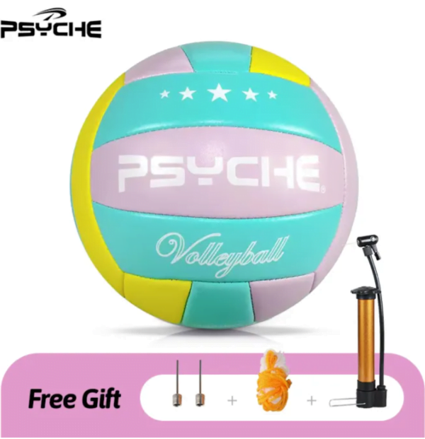 Psyche Volleyball Ball Original Size 5 Soft Indoor Outdoor Kids Adults Beach Velleyball Ball