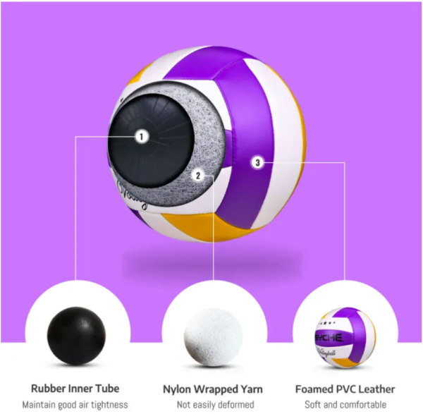 Psyche Volleyball Ball Original Size 5 Soft Indoor Outdoor Kids Adults Beach Velleyball Ball