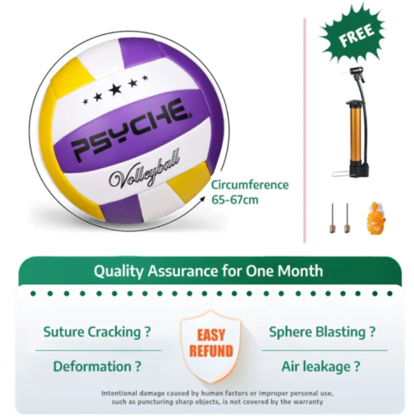 Psyche Volleyball Ball Original Size 5 Soft Indoor Outdoor Kids Adults Beach Velleyball Ball