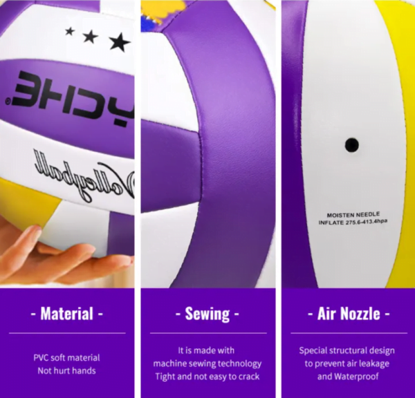 Psyche Volleyball Ball Original Size 5 Soft Indoor Outdoor Kids Adults Beach Velleyball Ball