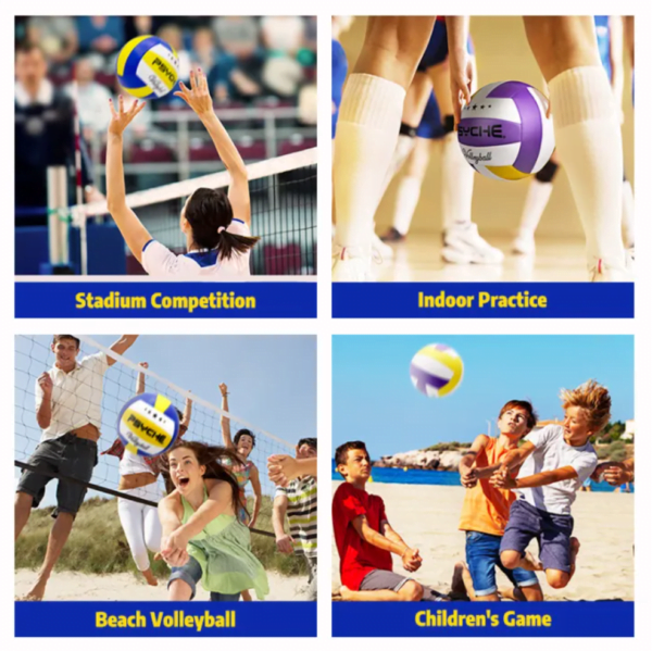 Psyche Volleyball Ball Original Size 5 Soft Indoor Outdoor Kids Adults Beach Velleyball Ball