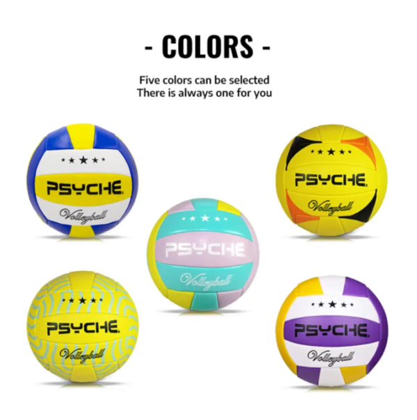 Psyche Volleyball Ball Original Size 5 Soft Indoor Outdoor Kids Adults Beach Velleyball Ball